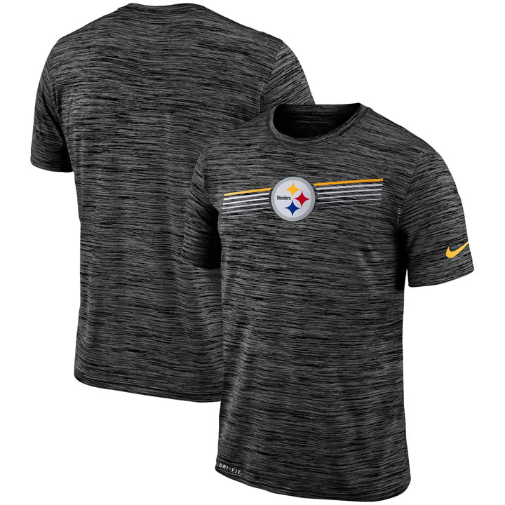 Pittsburgh Steelers Nike Sideline Velocity Performance T-Shirt Heathered Black,We sell and wholesale Pittsburgh Steelers Nike Sideline Velocity Performance T-Shirt Heathered Black on line form chian!